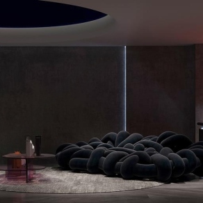 现代家居影音室3D模型下载